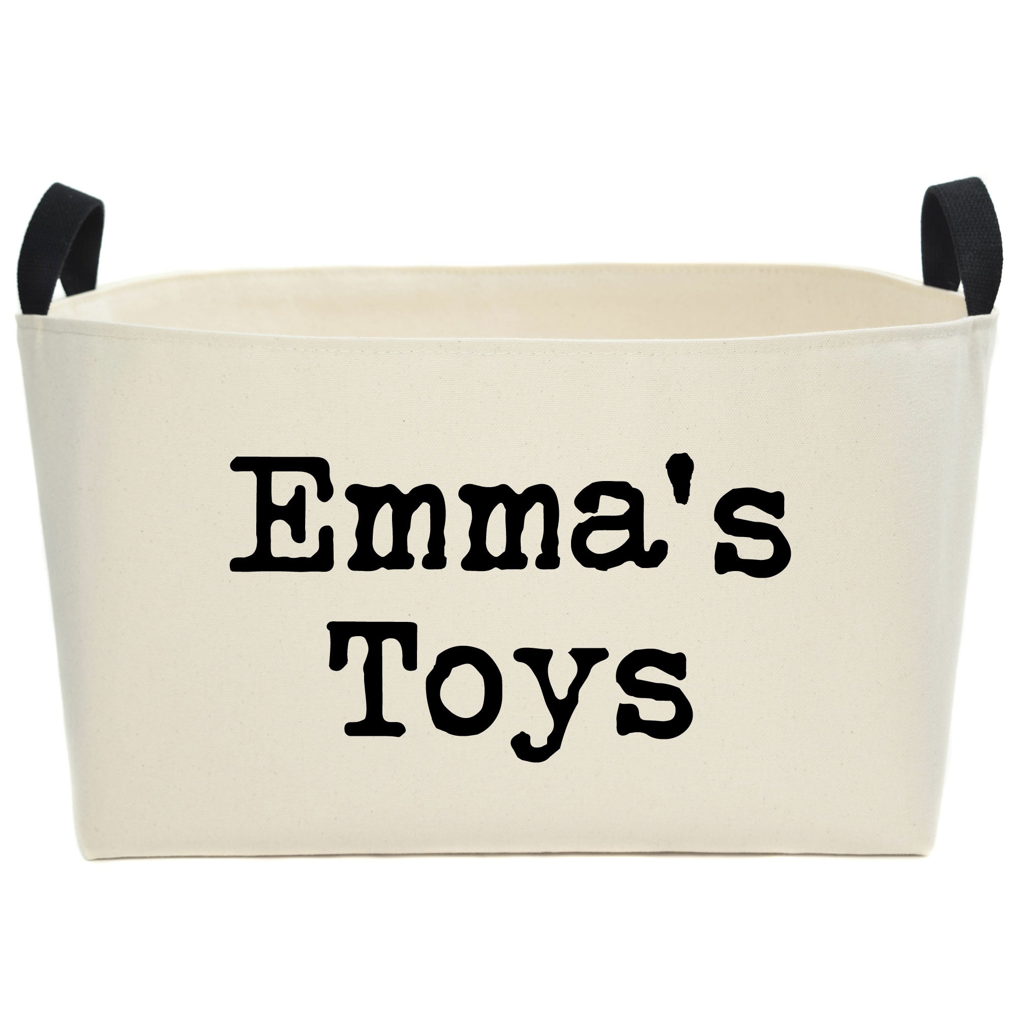 canvas toy bin