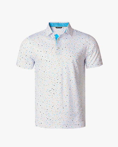 Camisa de golf con estampado de salpicaduras de tinta