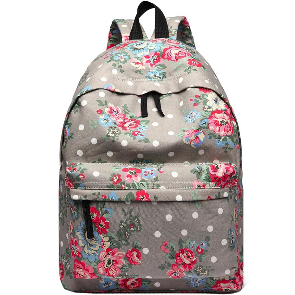 Rucsac casual pentru dama, cu print flori, Miss Lulu E1401F