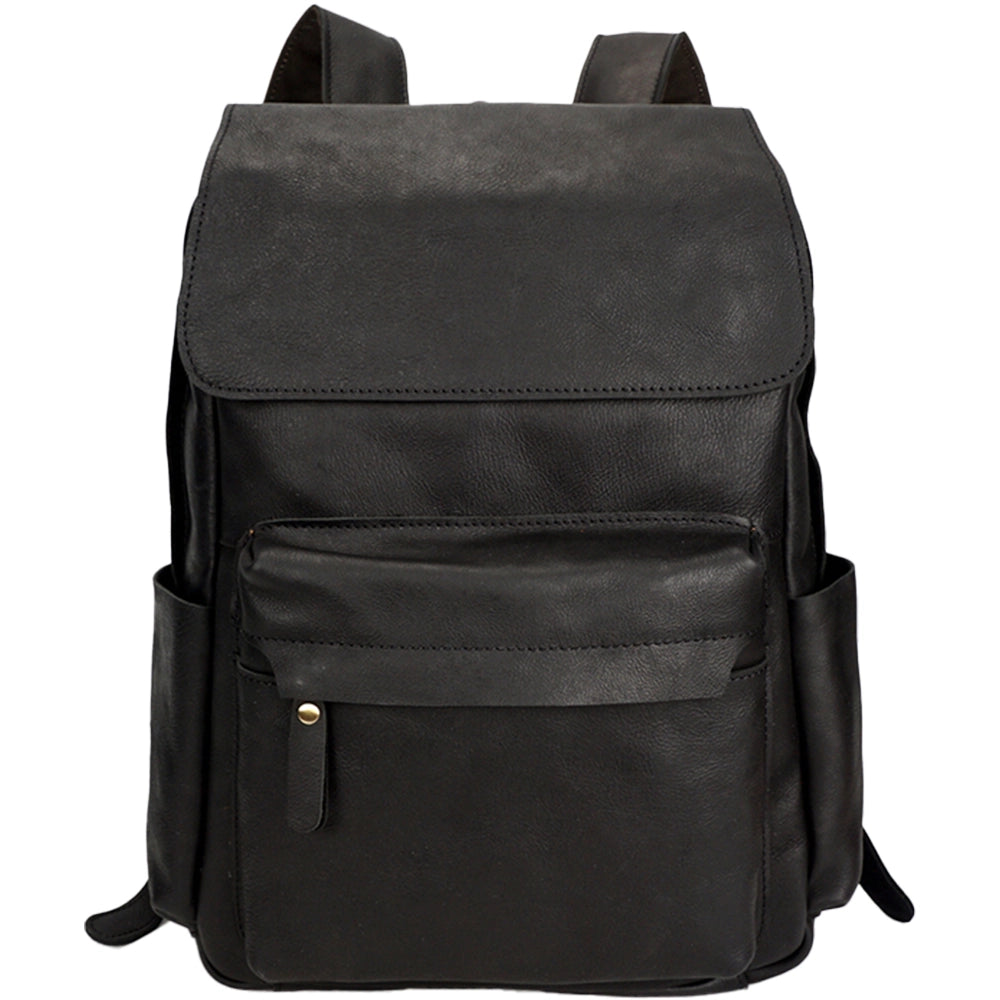 Rucsac din piele naturala, compartiment laptop 15.6 inch, potrivit pentru calatorii, drumetii, activitati zi de zi, aspect vintage, stil retro, unisex, JOLAR., YD-8090A