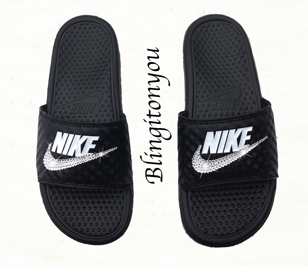 nike bling slides