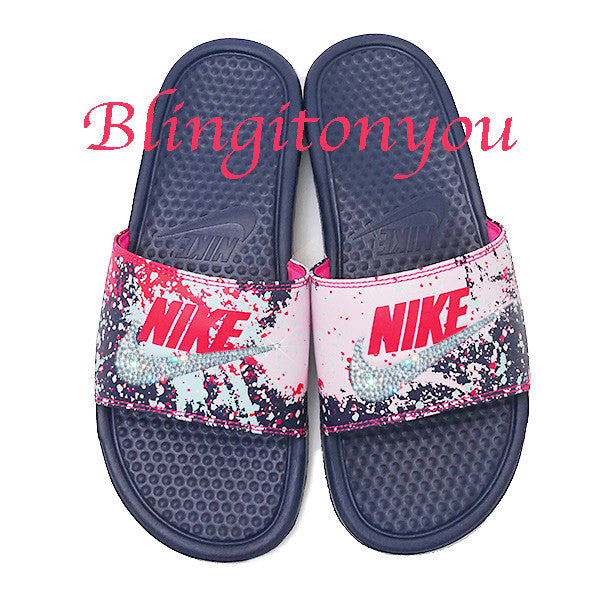 custom nike slides benassi