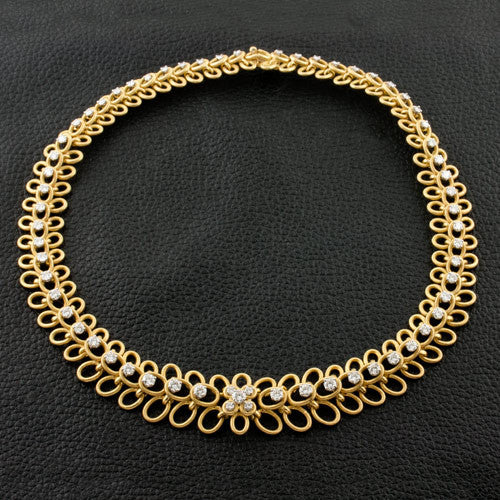 Twisted Ovals with Diamonds Estate Necklace – CRAIGER DRAKE DESIGNS®