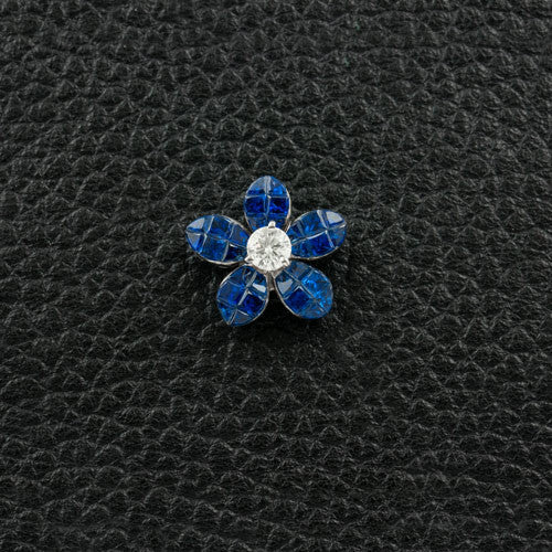 Sapphire & Diamond Flower Pendant – CRAIGER DRAKE DESIGNS®