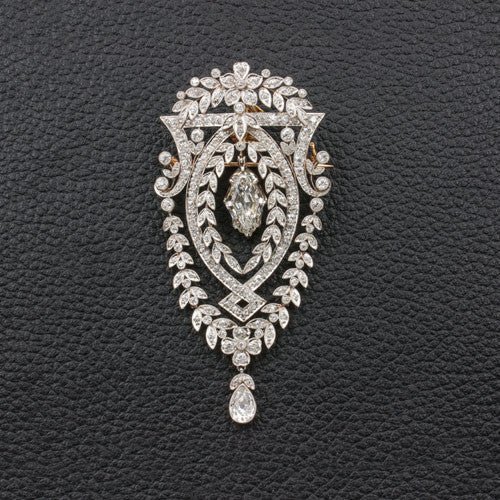 antique diamond brooches