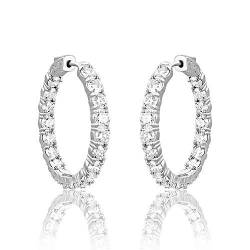 Diamond Hoop Earrings – CRAIGER DRAKE DESIGNS®