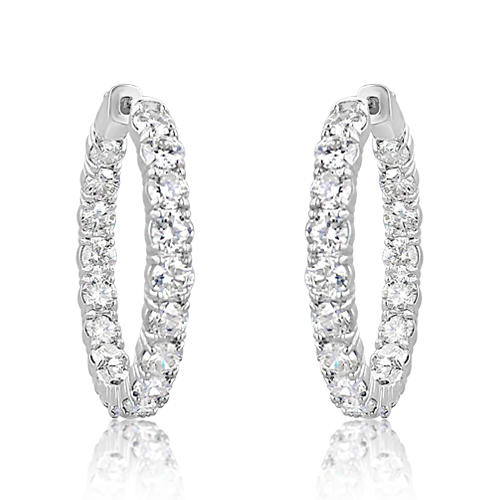 Diamond Hoop Earrings – CRAIGER DRAKE DESIGNS®