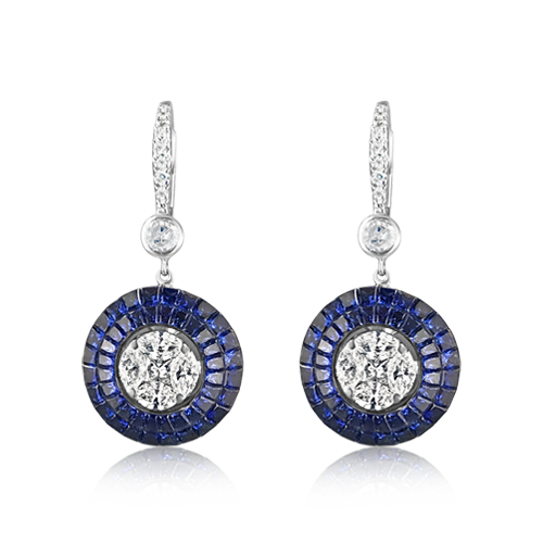 Sapphire & Diamond Dangle Earrings – CRAIGER DRAKE DESIGNS®