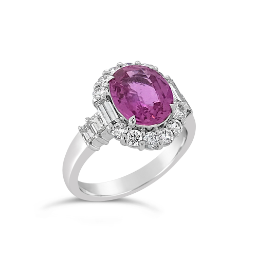 Pink Sapphire & Diamond Ring – CRAIGER DRAKE DESIGNS®