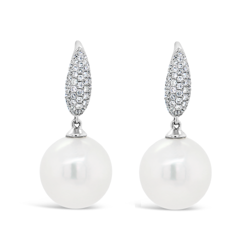 South Sea Pearl & Diamond Dangle Earrings – CRAIGER DRAKE DESIGNS®