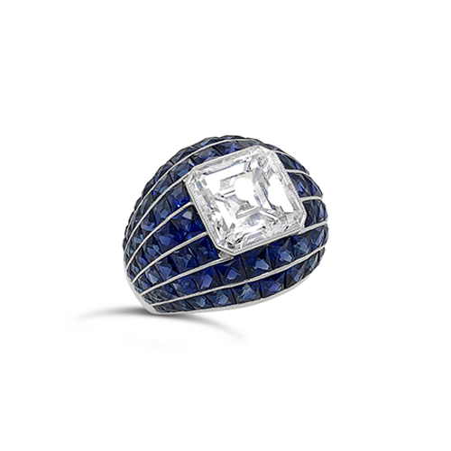 Diamond & Sapphire Dome Ring – CRAIGER DRAKE DESIGNS®