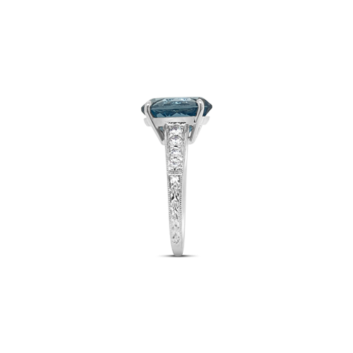 London Blue Topaz & Diamond Ring – CRAIGER DRAKE DESIGNS®