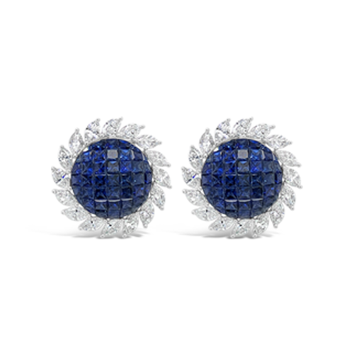 sapphire and diamond earrings