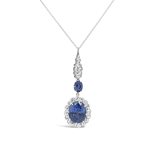 Sapphire & Diamond Pendant – CRAIGER DRAKE DESIGNS®