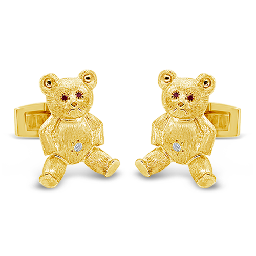 teddy bear cufflinks