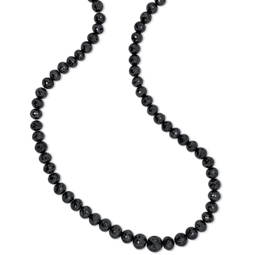 Black Diamond Bead Necklace