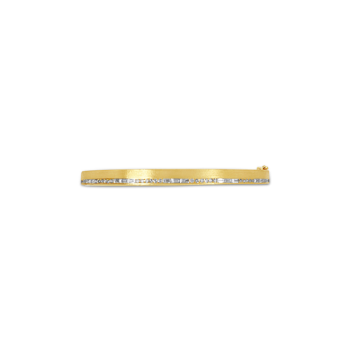 Gold & Diamond Bangle Bracelet