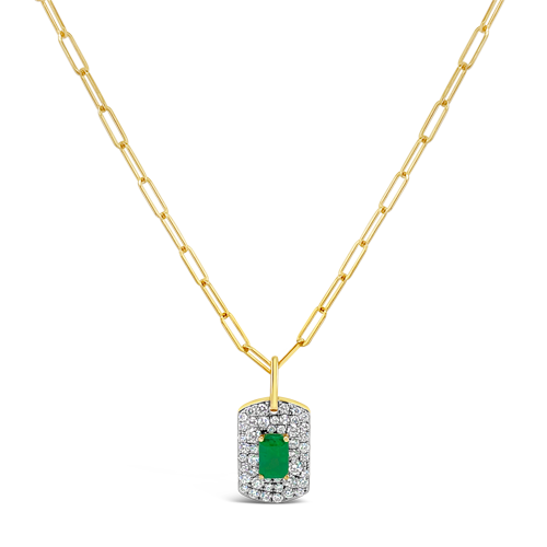 Emerald & Diamond Pendant