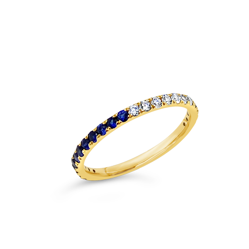 Sapphire Eternity Stackable Band