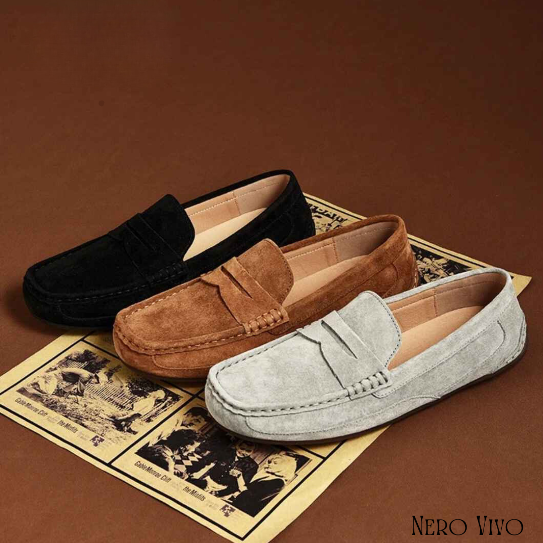 Suede Weekend Driving Loafer - Nero Vivo product image