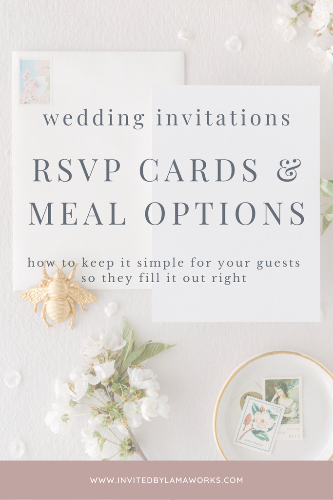 Wedding RSVP Card Wording - Food Choices. | Planning Tips and more ...