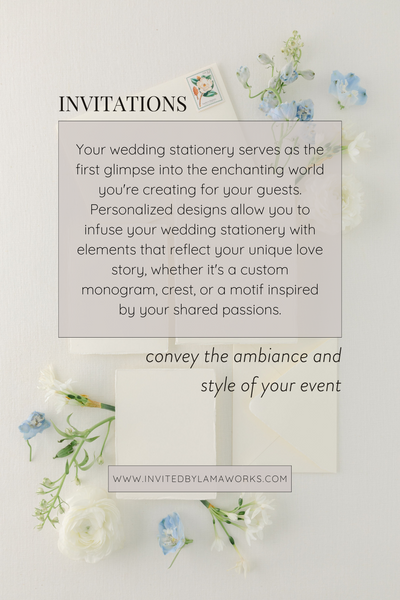 wedding invitations convey the style of your event