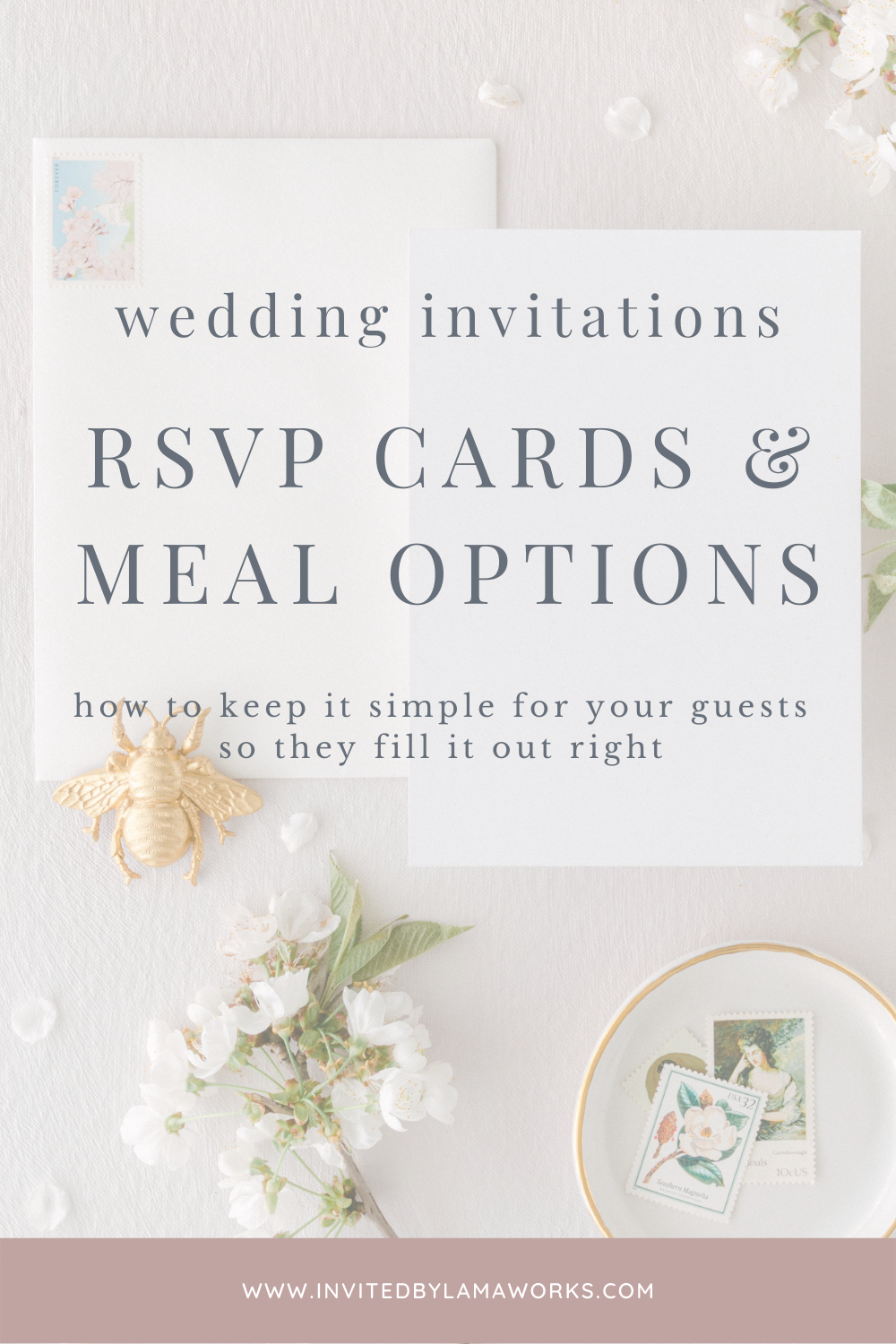 wedding invitation RSVP cards - how to deal with food choices