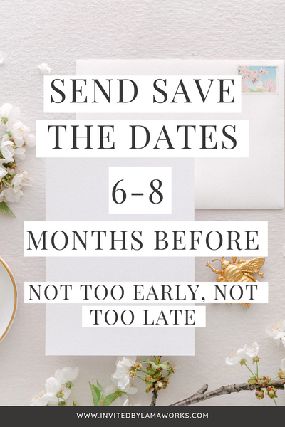 when should i send save the date cards?