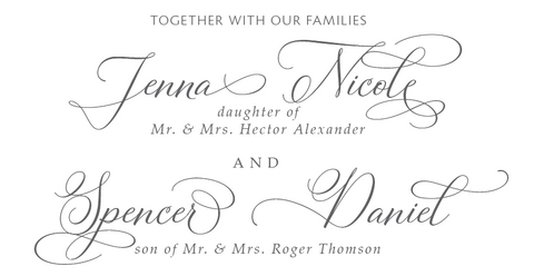 Calligraphy font with lots of flourishes