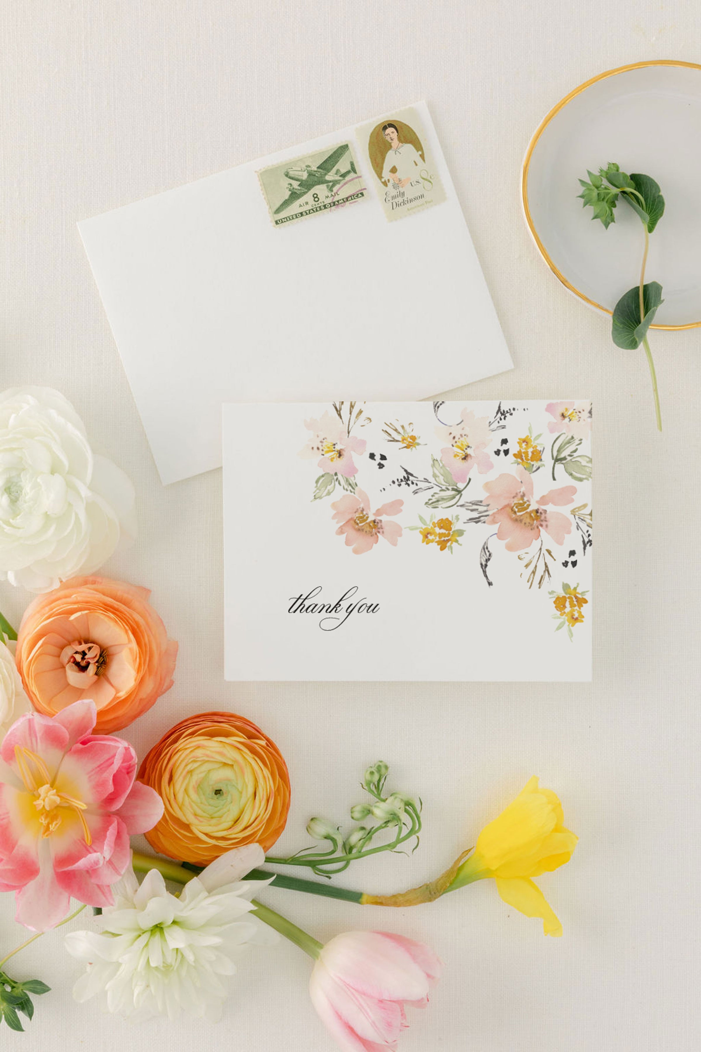 Katrina Thank You Cards - Folded | Invited by LamaWorks