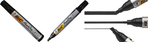 BIC Permanent Marker ECO 2300 Chisel Tip Black