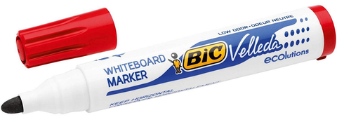 BIC Whiteboard Marker Bullet Tip Red