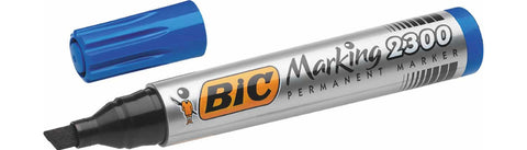 BIC Permanent Marker ECO 2300 Chisel Tip Blue