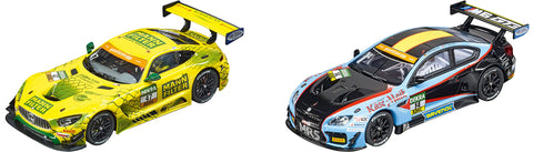 Carrera Digital 132 Gt Race Battle Track Course, Mercedes AMG GT3 + BMW M6  GT3