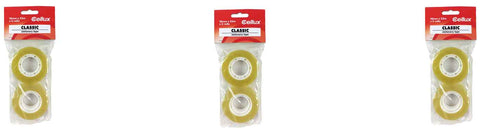 Cellux Clear Adhesive Tape 18mm x 33m Pack of 2