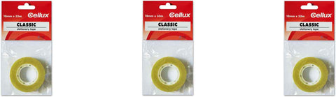 Cellux Clear Adhesive Tape General Purpose 18mm x 33m