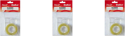 Cellux Clear Adhesive Tape on Dispenser 18mm x 33m