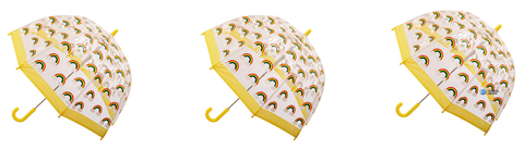 Clifton Kids Rain Umbrella PVC Dome Rainbow