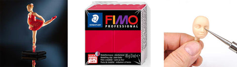 FIMO Professional Modelling Clay 8004 Oven Bake 85g Carmine