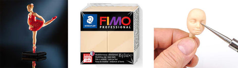 FIMO Professional Modelling Clay 8004 Oven Bake 85g Champaign