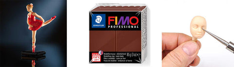 FIMO Professional Modelling Clay 8004 Oven Bake 85g Chocolate