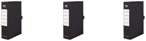 FM Document Storage Carton Foolscap Black