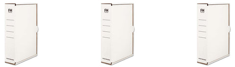 FM Document Storage Carton White Foolscap 385x250x85mm