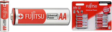 Fujitsu Batteries AA Universal 8 Pack [1.5 Volt]