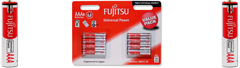 Fujitsu Batteries AAA Universal 8 Pack [1.5 Volt]