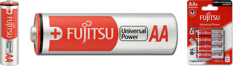 Fujitsu Batteries AA Universal 4 Pack [1.5 Volt]