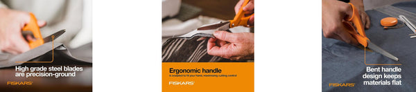 Fiskars Dressmaker Scissors 9 inch Orange Handle