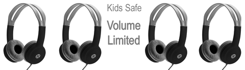 Moki Headphones for Kids Volume Limited Grey