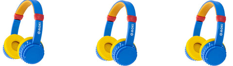 Moki Kids Bluetooth Headphones Volume Limited Blue/Yellow