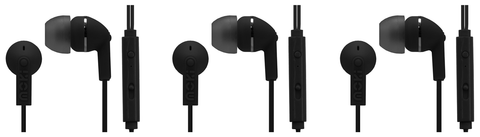 Moki Noise Isolation Earbuds With Mic & Control Black